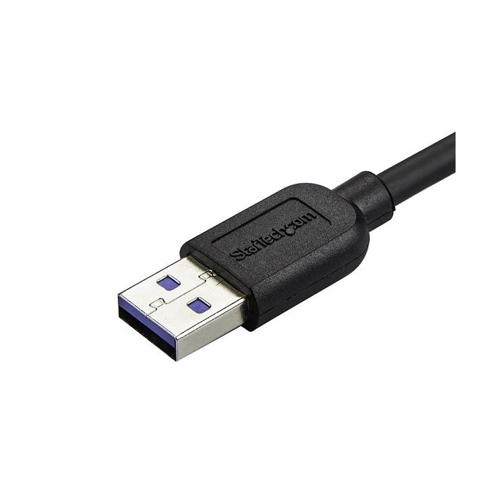StarTech.com Slim 0.5m Right-Angle Micro USB 3.0 to USB A Cable