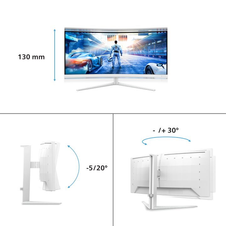 Monitor curvo Philips Evnia 5000 34M2C5501A 34" UWQHD 180 Hz
