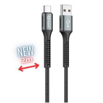 Qcharx international Cable qcharx prague USB-C a USB tipo a-2m -…
