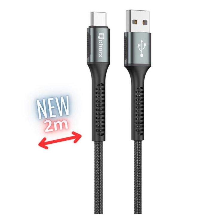 Qcharx international Cable qcharx prague USB-C a USB tipo A-2m - liga…