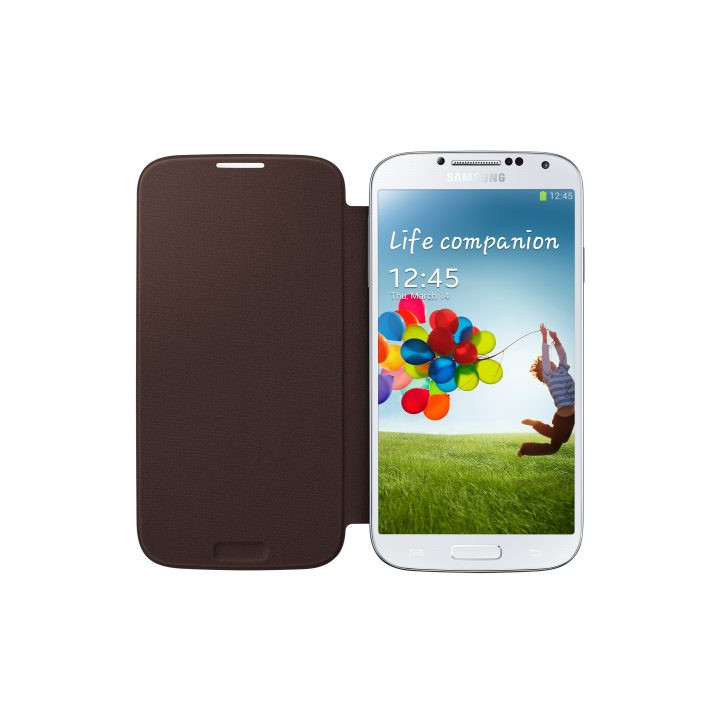 Samsung EF-FI950B capa para telemóvel tipo livro castanha