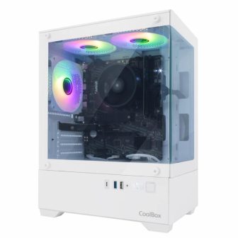 CoolBox Gaming Caixa MATX GM200 Vision Lite Branca USB-C 3.2 Gen1 Sem…