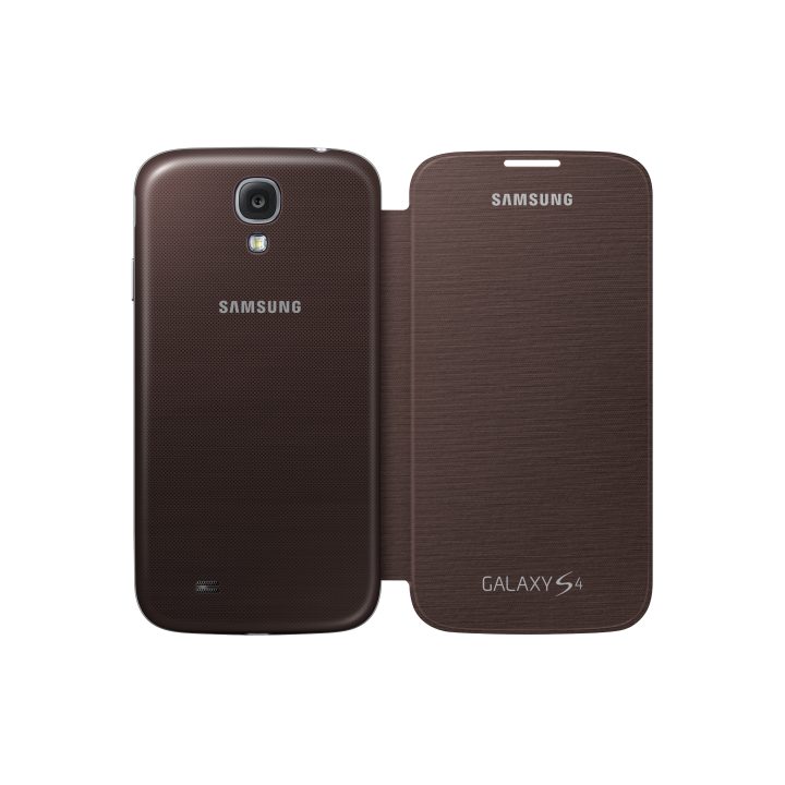 Samsung EF-FI950B capa para telemóvel tipo livro castanha