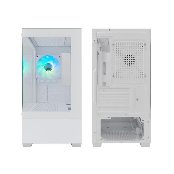 CoolBox Gaming MATX Case GM200 Vision Lite White USB-C 3.2 Gen1 No…