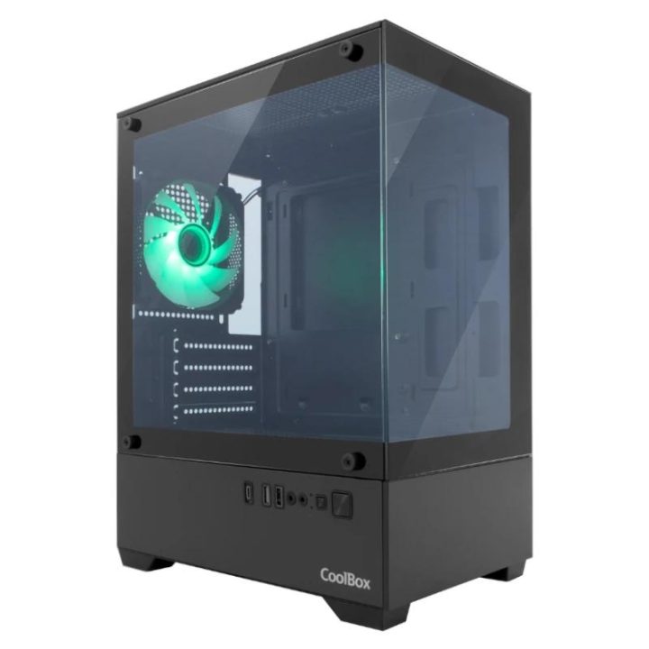 CoolBox Gaming Caja MATX GM200 Vision Lite Blanca USB-C 3.2 Gen1 Sin…