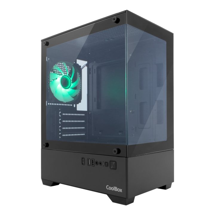 CoolBox Gaming Caja MATX GM200 Vision Lite Blanca USB-C 3.2 Gen1 Sin…