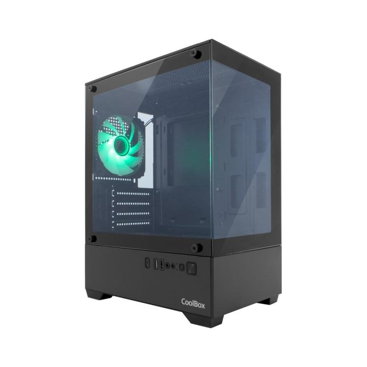 CoolBox Gaming MATX Case GM200 Vision Lite White USB-C 3.2 Gen1 No…