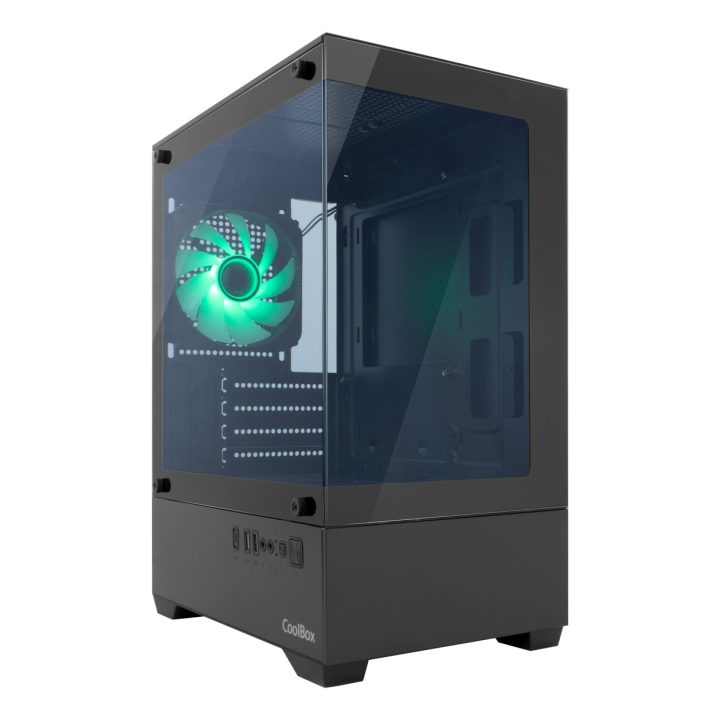 CoolBox Gaming MATX Case GM200 Vision Lite White USB-C 3.2 Gen1 No…