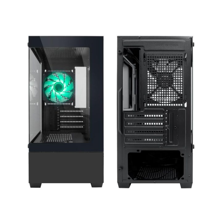 CoolBox Gaming MATX Case GM200 Vision Lite White USB-C 3.2 Gen1 No…