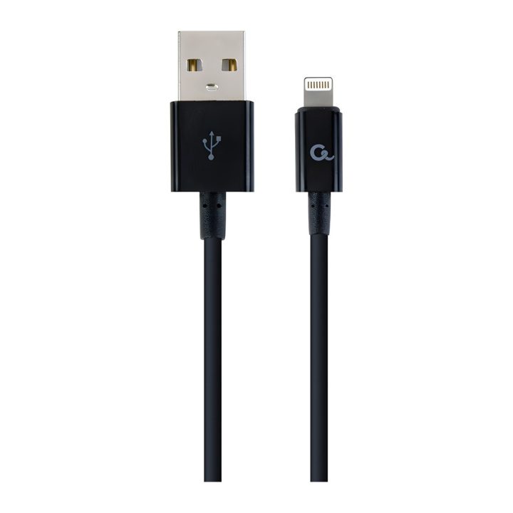 Cablexpert CC-USB2P-AMLM-1M cable de conector Lightning Negro