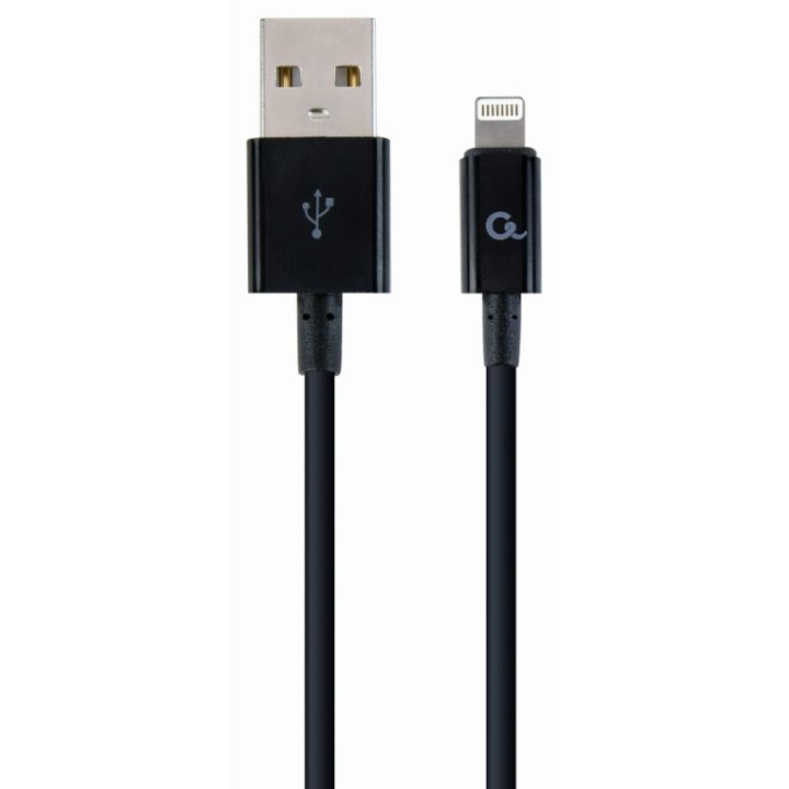 Cablexpert CC-USB2P-AMLM-1M cabo de conector Lightning Preto