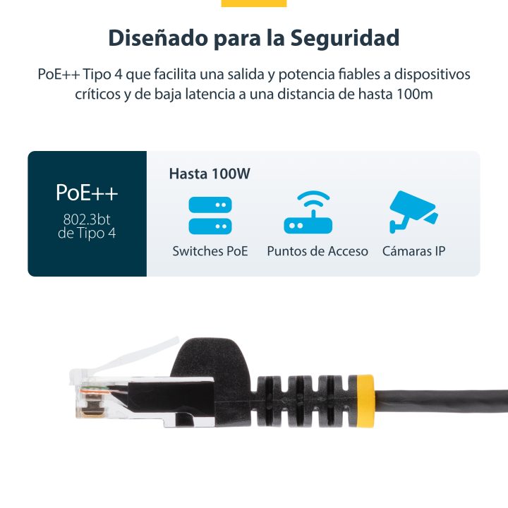StarTech.com 50cm Cat6 Cable - Slim - with Snagless RJ45 Connectors -…