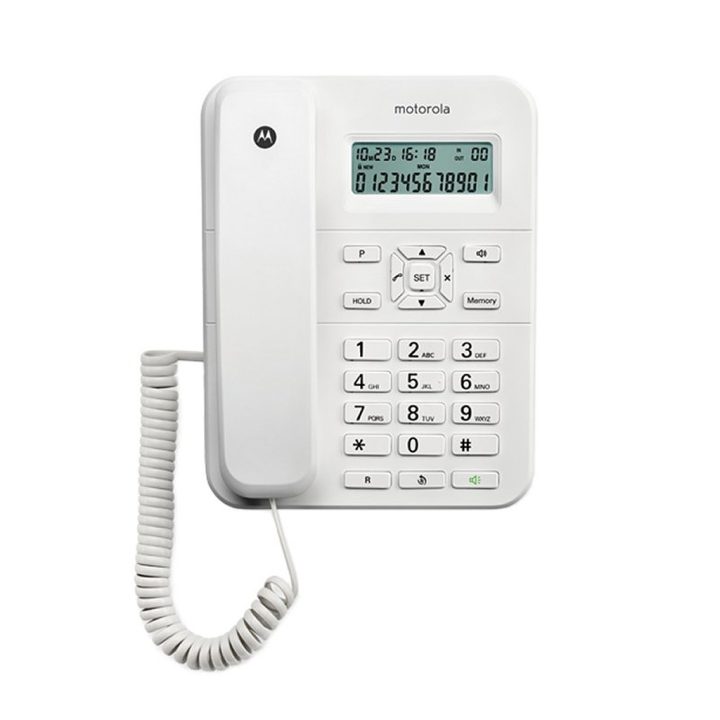Motorola CT202 Telefone analógico com identificador de chamadas Branco