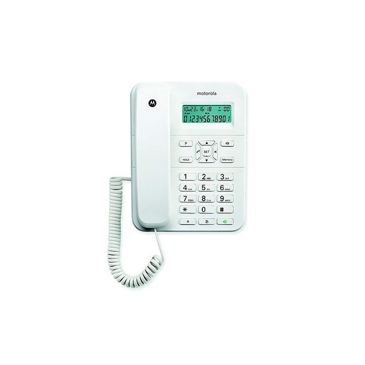 Motorola CT202 Teléfono analógico Identificador de llamadas Blanco