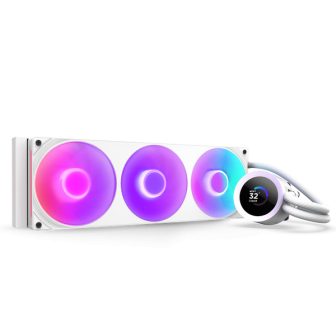 NZXT Kraken Plus 360 RGB AIO CPU Liquid Cooler White 1 piece(s)…