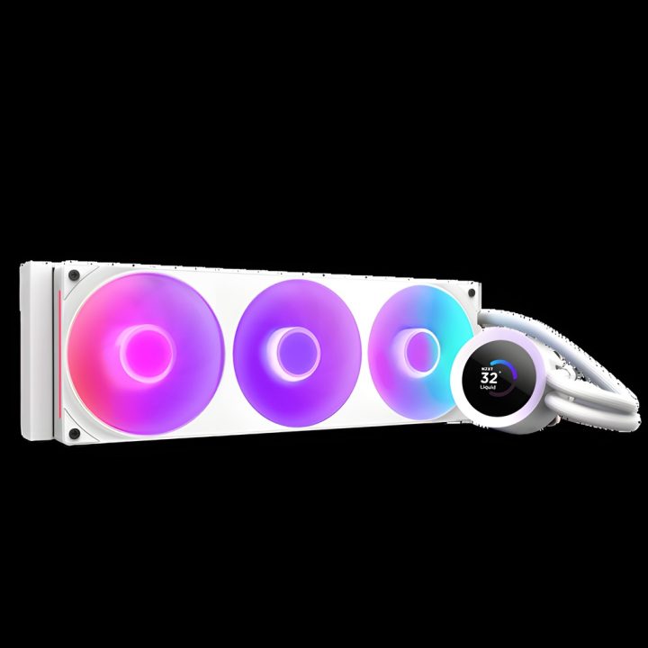 NZXT Kraken Plus 360 RGB AIO CPU Liquid Cooler White 1 piece(s)…