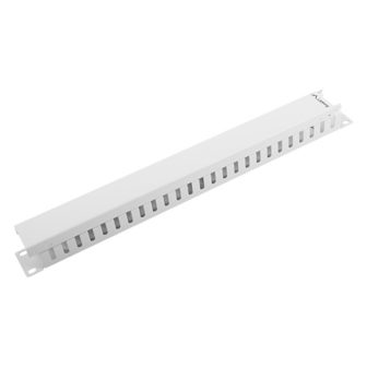 Organizador de cabos Lanberg metálico 1U tipo A para rack 19 cinzento…