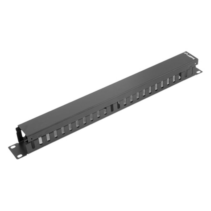 Lanberg Metal Cable Organizer 1U Type A 19-inch Rack Gray (AK-1201-S)