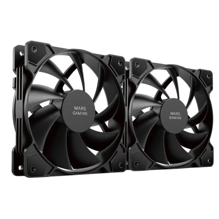 Mars Gaming MF-PROX2 Blanco, Kit 2 Ventiladores 120mm, Sistema…