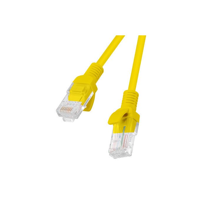 Cabo de rede Lanberg cat.5e UTP 5m amarelo (PCU5-10CC-0500-Y)