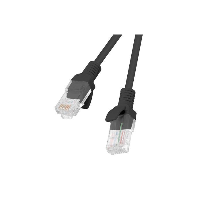 Lanberg Cat.6 UTP Patch Cable 0.25m Black Fluke Passed…