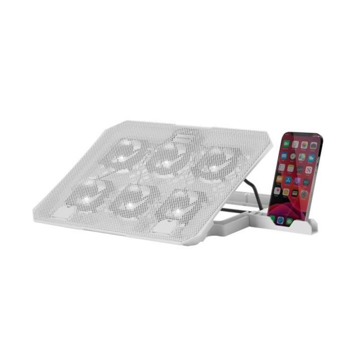 Mars Gaming MNBC23, Base de Arrefecimento e Suporte 16”, 6 Ventoinhas…