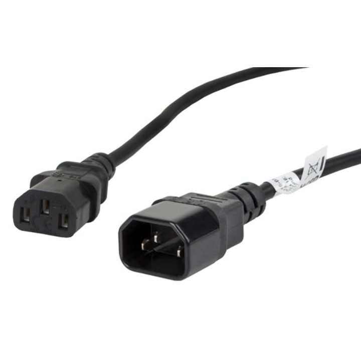 Lanberg CPU Power Extension Cable IEC320 C13 h-IEC320 C14 m vde 1.8m…