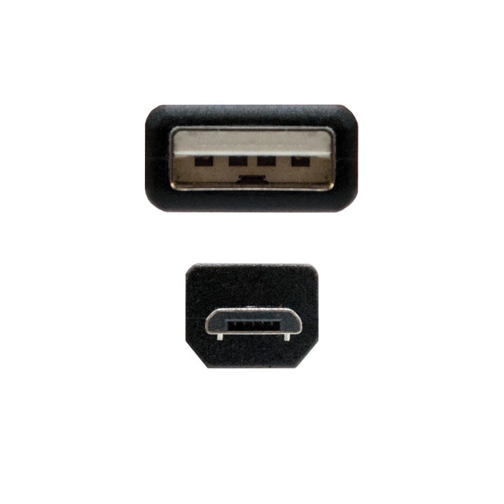Nanocable CABLE USB 2.0, TIPO A/M-MICRO USB B/M, 0,8 M