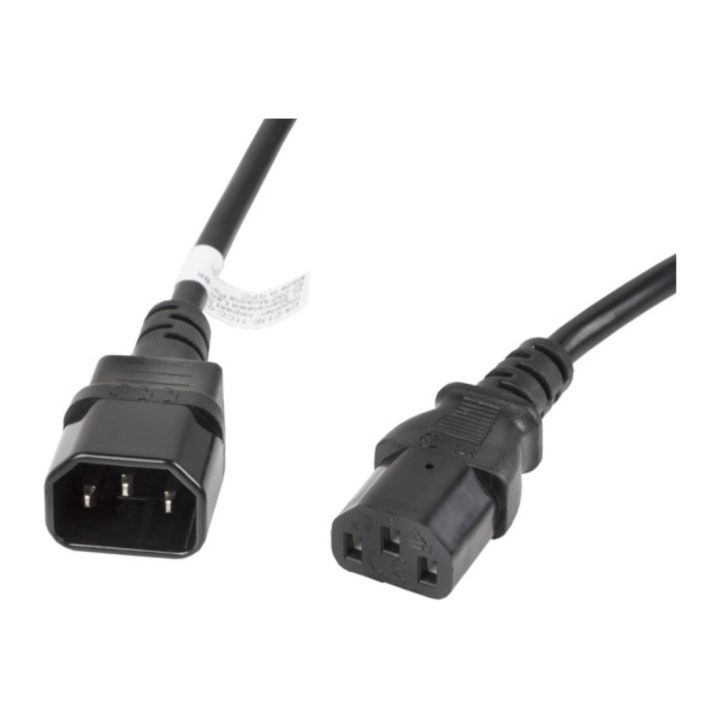 Cabo de extensão Lanberg alimentação CPU IEC320 C13 h-IEC320 C14 m…