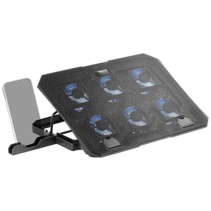 Mars Gaming MNBC23, Base de Arrefecimento e Suporte 16”, 6 Ventoinhas…