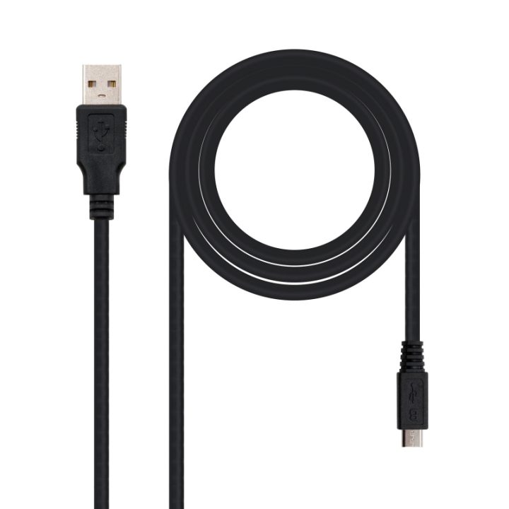 Nanocable USB 2.0 Cable, Type A/M-Micro USB B/M, 0.8 m