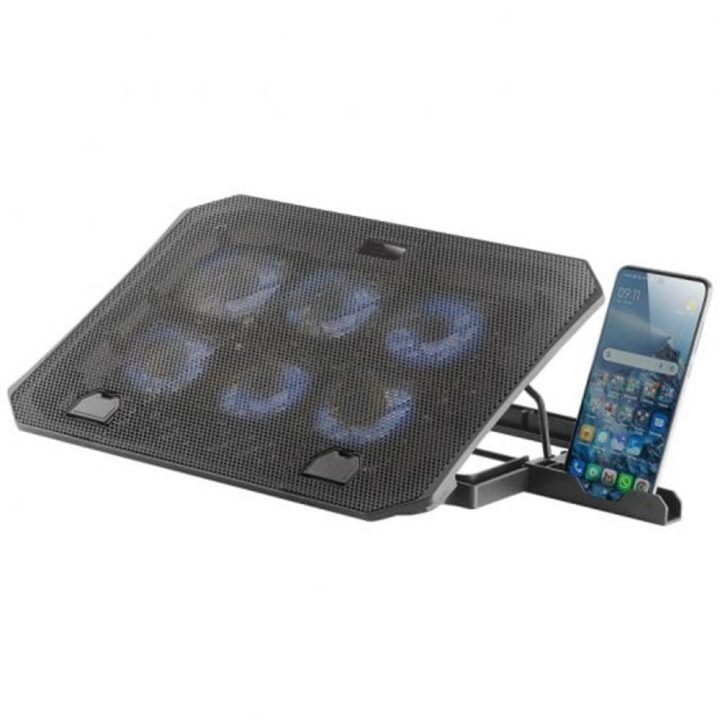 Mars Gaming MNBC23, Base de Arrefecimento e Suporte 16”, 6 Ventoinhas…