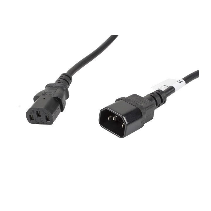 Lanberg CPU Power Extension Cable IEC320 C13 h-IEC320 C14 m vde 1.8m…