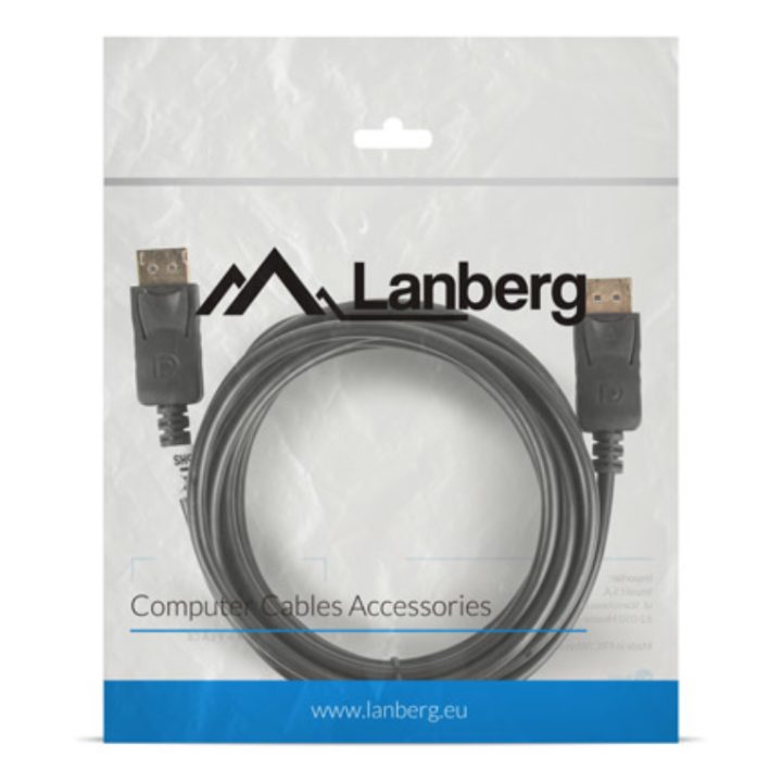 Cabo DisplayPort Lanberg macho-macho 4K 1m preto…