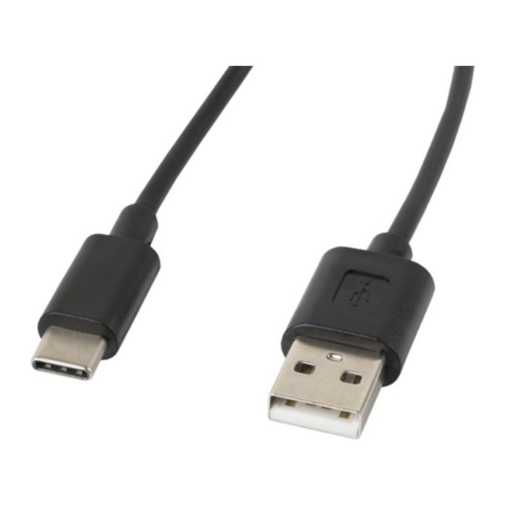 Lanberg USB 2.0 Male to USB-C Male Cable 0.5m Black…