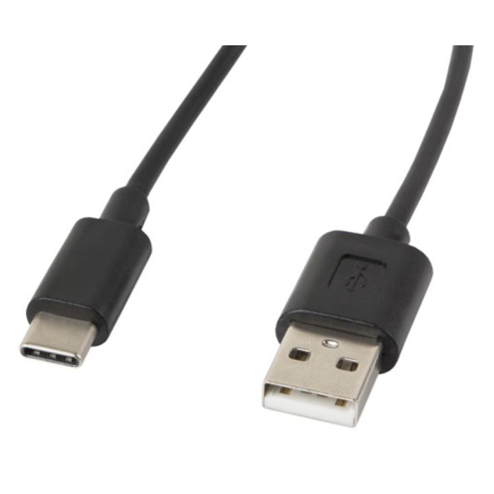 Cabo USB Lanberg 2.0 macho-USB-C macho 0.5m preto…