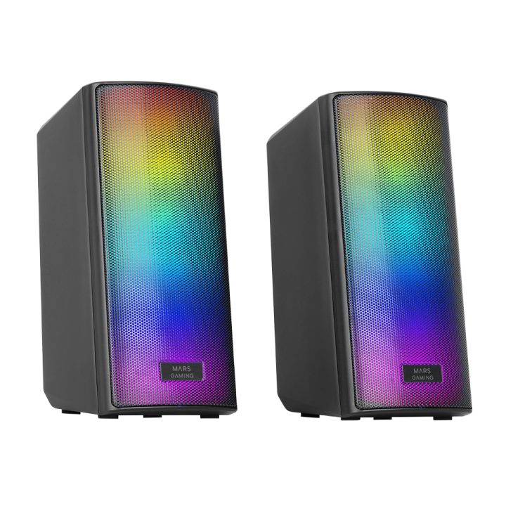 Mars Gaming MSRGB2, Altavoces Bluetooth 5.3 15W, Procesador de Sonido…