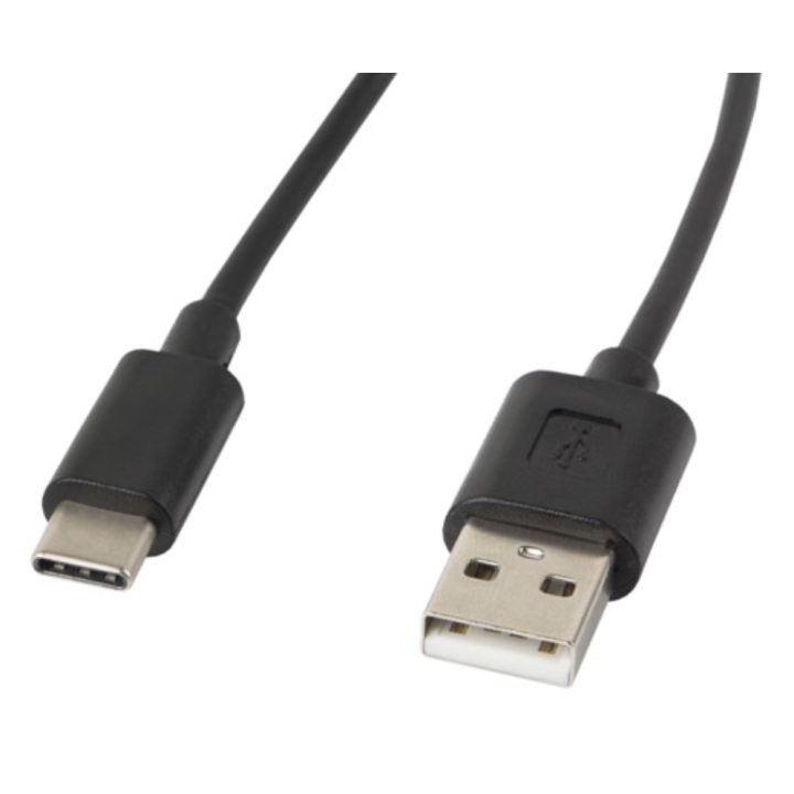 Lanberg USB 2.0 Male to USB-C Male Cable 0.5m Black…