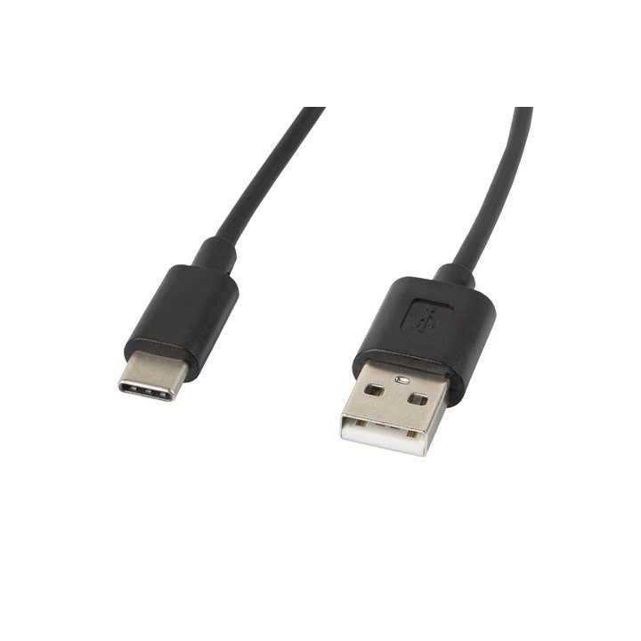 Cabo USB Lanberg 2.0 macho-USB-C macho 0.5m preto…