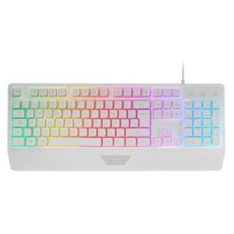 Mars Gaming MK124, Teclado Ergonómico H-Mech, Apoio de Punhos…