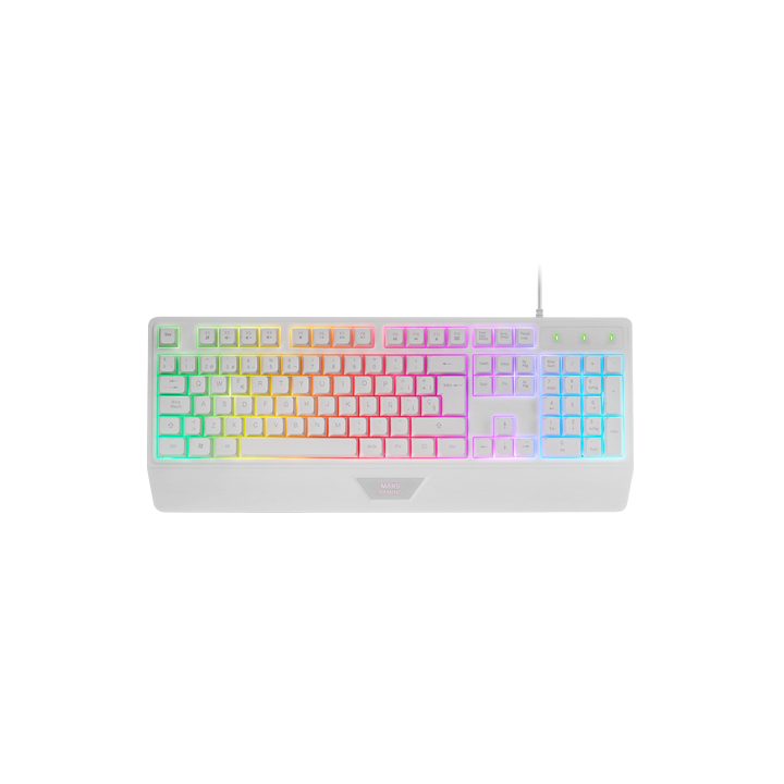 Mars Gaming MK124, Ergonomic H-Mech Keyboard, Integrated Wrist Rest…