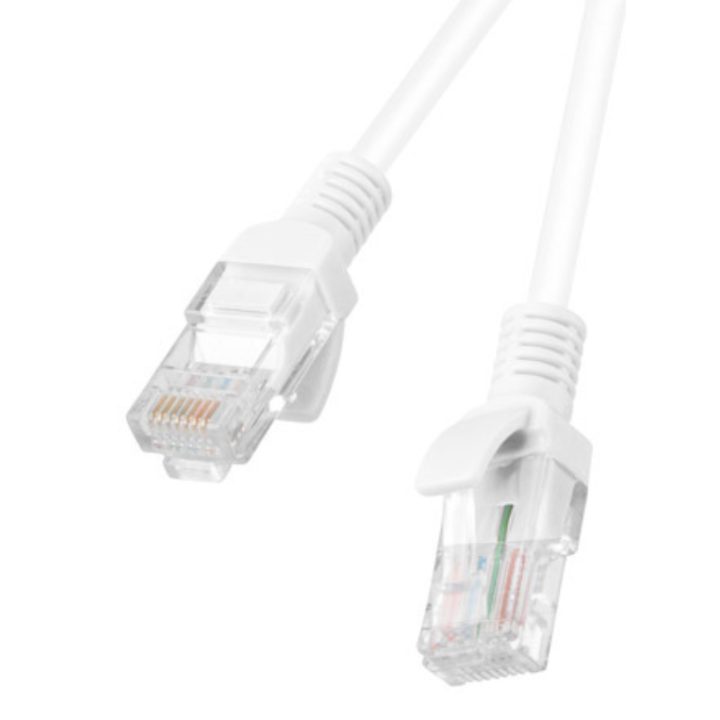Cabo de rede Lanberg patch cord cat.6 u-UTP 1m branco fluke passed…