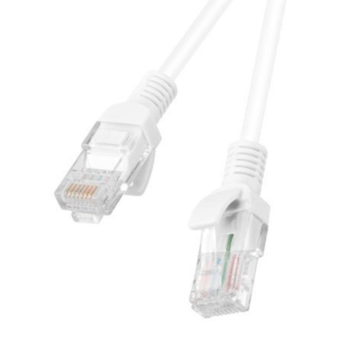Cabo de rede Lanberg patch cord cat.6 u-UTP 1m branco fluke passed…