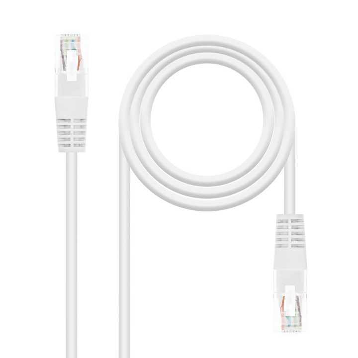 Nanocable RJ45 Patch Cable CAT.5E UTP AWG24, White, 2.0 m