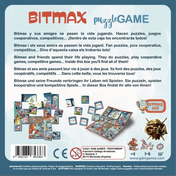GDM Bitmax Puzzle Game Board Game PEGI 4 (002136)