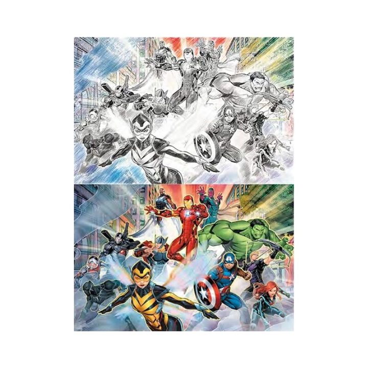 Prime 3D Scratch Puzzle Marvel Character Collage 150 Pieces