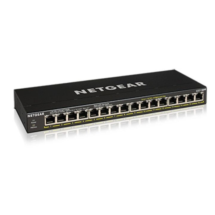 NETGEAR GS316PP Unmanaged Gigabit Ethernet (10/100/1000) Power over…