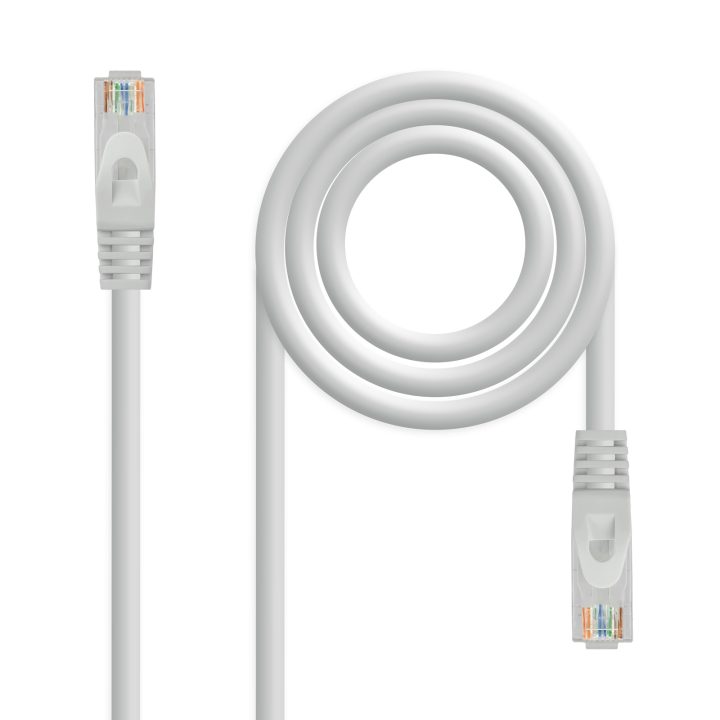 Nanocable RJ45 Patch Cable LSZH Cat.6A UTP AWG24, Gray, 0.5 m