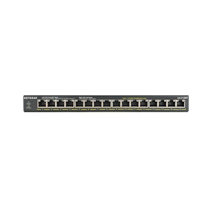 NETGEAR GS316PP Unmanaged Gigabit Ethernet (10/100/1000) Power over…
