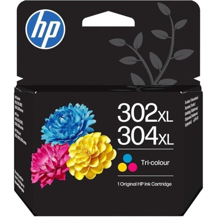 HP Cartucho de Tinta Original 302XL/304XL tricolor